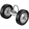 VEVOR Kit Cancello Scorrevole, Kit Hardware per Cancello Scorrevole 6 Pollici, Ruote Universali per Cancello Scorrevole, Rullo per Guida Cancello Scorrevole Porte Avvolgibili, Carico max. 600libbre