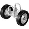 VEVOR Kit Cancello Scorrevole, Kit Hardware per Cancello da 146 mm, Rotelle Universali Regolabili per Cancello, Rullo Guida per Carichi Pesanti per Cancello Porta Scorrevole, Carico 272,15 kg, Nero