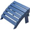 VEVOR Pouf Adirondack, Pouf Adirondack Pieghevole per Esterni in Plastica HDPE, Pouf Adirondack per Tutte le Stagioni, Poggiapiedi per Sedia Adirondack, per Esterni, Portico, Piscina, Cortile, Blu
