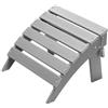 VEVOR Pouf Adirondack Pieghevole in Plastica HDPE, Pouf Adirondack Resistente alle Intemperie per Patio Poggiapiedi per Sedia Adirondack, Utilizzato per Esterni Portico Piscina Prato Cortile, Grigio
