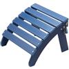 VEVOR Pouf Adirondack Pieghevole in Plastica HDPE, Pouf Adirondack Resistente alle Intemperie per Patio Poggiapiedi per Sedia Adirondack, Utilizzato per Esterni Portico Piscina Prato Cortile, Blu
