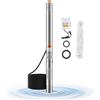 VEVOR Pompa Sommergibile per Pozzi Profondi IP68, Potenza in Uscita 550 W, 230 V, Portata 65 L/min, Prevalenza 64 m, con Cavo da 20 m, Pompa per Acqua in Acciaio Inox per Irrigazione Industriale