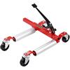 VEVOR Carrello con Ruote, Capacità di 680,38 kg Sollevatore per Cric per Auto con Ruote Girevoli Cric a Cricchetto per Posizionamento di Veicoli Pesanti, per Riparazione di Veicoli e Traslochi
