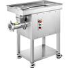 VEVOR Tritacarne Elettrico capacità 10 kg/min, Tritacarne con Lama e Piastra di Macinazione, Insaccatrice in Acciaio Inox, Facile da Pulire, per Cucina Ristorante Macelleria