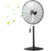 VEVOR Ventilatore da Pavimento Oscillante 30 Pollici Girevole per Casa Ufficio