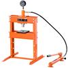 VEVOR Pressa Idraulica Manuale da Officina, Pressa da Officina con Telaio a H 10 T con Piastra di Pressatura Base a Forma di H, Pressa Idraulica Regolabile per Pavimento di Garage per Piegatura