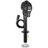 VEVOR Cric Elettrico per Rimorchio 1588 kg Cric Perno per Camper Resistente con Spina a 7 Pin, Manovella Manuale e Copertura, Cric Resistente alle Intemperie, Sollevatore 240-815 mm per Camper, Nero