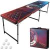 VEVOR Tavolo da Birra Pong Portatile 2400 mm con Luci a LED per Viaggi Campeggio