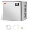 VEVOR Macchina per Ghiaccio Commerciale in Acciaio Inox 565 x 560 mm, Autopulente e Produzione Ghiaccio, Macchina per Cubetti di Ghiaccio Modulare per Ristoranti Solo Testa 181,4 kg / Giorno
