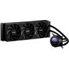 VEVOR Dissipatore di Calore a Liquido per AIO CPU, 3 Ventole PWN Raffreddamento da 120 mm e Pompa, con Display LCD da 283 x 120 x 56 mm, per Intel 115X/1366/2011/1700/1200, AMD AM4/AM5