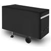 VEVOR Copertura per Barbecue all'Aperto, Impermeabile, Resistente allo Sbiadimento e Intemperie, Poliestere 600D Resistente, Facile da Indossare, con Fibbie di Sicurezza, 197,6 cm Nero