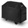 VEVOR Copertura per Barbecue all'Aperto, Impermeabile, Resistente allo Sbiadimento e Intemperie, Poliestere 600D Resistente, Facile da Indossare, con Cinghie a Strappo, 132 cm Nero
