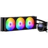VEVOR Dissipatore di Calore a Liquido per CPU, 3 Ventole PWN da 120 mm e Pompa, con Display LCD da 402 x 120 x 56 mm e Luce ARGB, per Intel 115X/1366/2011/1700/1200, AMD AM4/AM5, Nero
