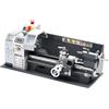 VEVOR Tornio per Metalli, 210 x 370 mm, Tornio di Precisione da Banco, Variabile Velocità 2500 Giri al Minuto, con Mandrino Ingranaggio 550 W per Elaborare Metalli Morbidi Legno Plastici