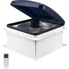 VEVOR Ventilatore di Sfiato per Camper da 35,6 cm 12 V Ventilatore da Tetto per Camper, 10 Velocità con Telecomando, Motore CC Integrato, Coperchio Superiore Elettrico, Pala del Ventilatore da 30,5 cm