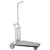 VEVOR Carrello Portavaligie per Hotel, Carico 272 kg Carrello Trasporto Portavaligie in Acciaio Inox a 3 Ruote, Ponte in Moquette Grigia e Ruote in Gomma, per Centri Congressi, Proprietà in Affitto