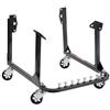 VEVOR Supporto Motore a U, Sollevatore Motore Capacità di Carico 340 kg, Robusto Supporto in Acciaio con 4 Ruote Girevoli e 4 Posizioni di Aggancio, per Motori BB-CHEVY e GEN-1 SB-CHEVY