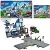 LEGO 60316 City Police Stazione di Polizia, con Camion della Spazzatura ed Elico