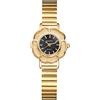 OIDEA Orologi analogici da donna: orologio rotondo al quarzo a forma di fiore per la signora scala barra cinturino in acciaio - per il tempo libero affari regali, oro nero