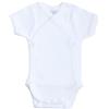 BABIDU Body incrociato a maniche corte 100% cotone, Body per neonati e prematuri, Tessuto a forma di orsetto traforato, Morbido traspirante e ipoallergenico, Abbigliamento unisex per neonati e ragazze