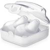 Chicco Paracapezzoli in Silicone, M/L, Bianco