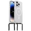 OtterBox Cover React Necklace con MagSafe per iPhone 14 Pro, Custodia sottile, antishock con cordino a collana, adattabile e intercambiabile, testata MIL STD 810G, Stardust- Senza Retail Package