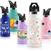 Vikastar Vikaster Borraccia Termica con Cannuccia, Borraccia Termica Bambini in Acciaio Inox, 350ml, Senza BPA, 12H Caldo/24 Freddo, Adatto a Ragazzo, Ragazza, Scuola, Parco Giochi, Parco Divertimenti