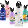 Vikastar Vikaster Borraccia Termica con Cannuccia, Borraccia Termica Bambini in Acciaio Inox 350ml, Senza BPA, 12H Caldo/24 Freddo, Adatto a Ragazzo, Ragazza, Scuola, Parco Giochi, Parco Divertimenti