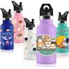 Vikastar Vikaster Borraccia Termica con Cannuccia, Borraccia Termica Bambini in Acciaio Inox Senza BPA, 350ml, 12H Caldo/24 Freddo, Adatto a Ragazza, Ragazzo, Scuola, Parco Giochi, Parco Divertimenti