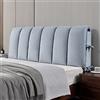 Piseiii Cuscini Testiera Letto Matrimoniale Imbottita, Rimovibile E Lavabile Copri Testiera, Addensato Cuscini Grandi per Testata Letto Anti-Collisione,180 X 160cm,Blue