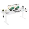 TRIUMPHKEY 180 x 80cm Scrivania Regolabile in Altezza,Elettrica Regolabile Scrivania,Tavolo da Computer,con Funzione di Memoria,Standing Desk 71-119 cm?Bianco?