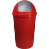 COSE DA CASA Pattumiera Bidone per la raccolta differenziata basculante automatico secchio 60LT contenitore dei rifiuti cestino da casa giardino bar ristoranti interno esterno (ROSSO)
