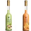 Distilleria JMEF dal 1888| Lanciano Distilleria Jannamico dal 1888| Golden Cream | Liquore Crema di Pistacchio - 500 ml & Liquore Crema di Melone - 500 ml