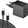 TAIFU Fast Charging 45W USB C Caricabatteria Rapido Compatibile con iPhone 15/iPhone 15 Plus/iPhone 15 Pro Max, Samsung Galaxy S24, S23+/S23 Plus/S23 Ultra, S22/S22+/S22 Ultra Alimentatore Caricatore