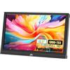 Kenowa Monitor portatile VGA da 13,3 pollici, FHD 1366 x 768, display LCD monitor esterno, connettore con HDMI VGA per PS3 PS4 Mac Raspberry Pi Computer Laptop