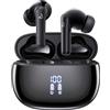 YELKUTT Cuffie Bluetooth, Auricolari Bluetooth 5.3 Cuffie Wireless in Ear con 6 ENC Mic Stereo, Cuffie Senza Fili Cancellazione Rumore Cuffiette Bluetooth IPX8 Impermeabili Earbud 50H LED Display