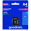 GoodRam Micro SD XC 64GB Clase 10 + Adaptador SD