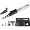 DOMINOX Kit Saldatore Butano, Portatile Senza Fili Con Rapido Riscaldamento, Mini Torcia Saldatrice Con Fiamma Regolabile e Auto-Accensione (Gas Non Incluso)