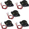 Stemedu 5PCS SFM-27 DC 3-24V Sirena di Allarme Elettronica Piezo Attivo Buzzer, 95dB Alto Decibel Continuo Beep Speaker per Arduino