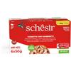 Schesir gatto tonno con gamberetti multipack 6 x 50 gr
