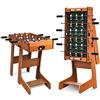 GOPLUS Calcio Balilla per Adulti e Bambini, Biliardino Professionale e Pieghevole, Gioco Calcio da Tavolo per Casa e Ufficio, di Legno, 69 x 36.5 x 71CM