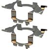 MCK Auto - Supporto per clip del faro H7, base adattatore con vite a torsione, tipo di ritenuta, compatibile con F20 F21