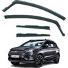 AirFlux Set di 4 deflettori d'aria compatibili con FORD KUGA SUV 5 porte 2013 2014 2015 2016 2017 2018 2019.