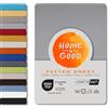 HOME - 4 - GOOD home4good Lenzuolo con angoli una piazza e mezza 120 x 200 cm, 100% cotone pettinato, OEKO-TEX 100, lenzuolo con angoli elasticizzati in jersey 120 x 200 - Argento