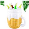 PHOGARY Secchiello Gonfiabile da Birra per Feste estive, a Forma di Tazza, per Feste a Tema hawaiane, Luau, Piscina, Spiaggia, 44 x 32 cm