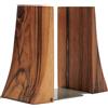TILISMA Fermalibri per libri pesanti, fermalibri in legno di noce per scaffali, fermalibri resistenti per contenere libri, fermalibri decorativi per biblioteca domestica, fermalibri in legno per