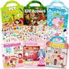 Aannanl 6 Pcs Stickers Bambini Attacca Stacca: Reusable Sticker Book,Regalo