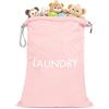 CANBOX Sacchi Portabiancheria, Grande Capacità Sacco Biancheria, Impermeabile Sacchi di Nylon con Zip, Riutilizzabile Sacchetto Organizer per Viaggio, Dormitorio, Campeggio, 70 x 50cm