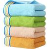 Godneei Set di 4 asciugamani per bambini, piccoli asciugamani in cotone, morbidi teli da bagno per bambini, asciugamani per il viso per bambini, 25 x 50 cm