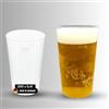 DeinPack 200 bicchieri riutilizzabili da 400 ml, made in Germany, bicchieri con tacchino, riutilizzabili, trasparenti in PP, 0,4 l, bicchieri da birra